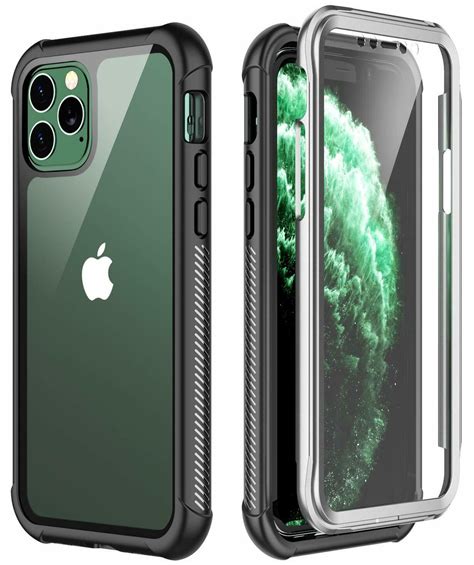 Maximum smartphone protection and sleek case design go hand in hand here at sena iphone 11 cases are fashioned so your smartphone can be holstered to your belt, snapped on. iPhone 11 Pro Max Case with Screen Protector Bumper 360 ...