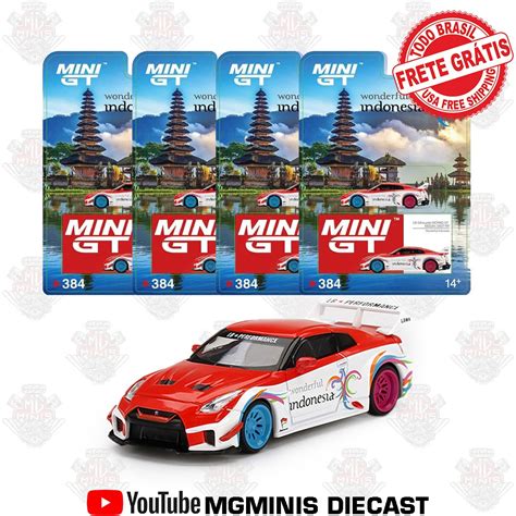 4x Mini Gt Nissan Skyline Gtr 35 Indonesia Exclusive Frete Grátis