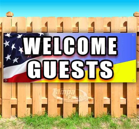Welcome Guests Advertising Vinyl Banner Flag Sign Many Sizes Mechanic