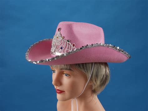 Loftus Rodeo Queen Sequins And Tiara Cowgirl Hat Pink One Size