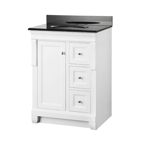 Add style and functionality to your bathroom with a bathroom vanity. Foremost Naples 25 in. W x 19 in. D Bath Vanity in White ...