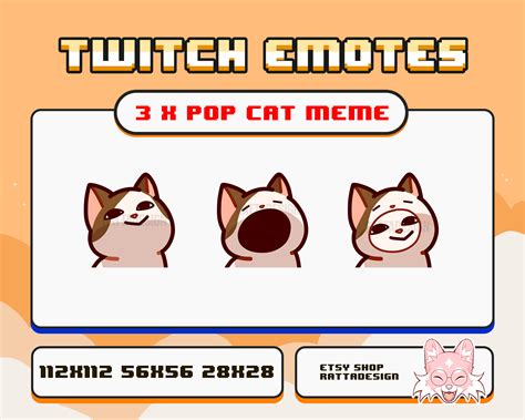 Popcat Emote Pop Cat Know Your Meme Whatever By Lively Lapwing On
