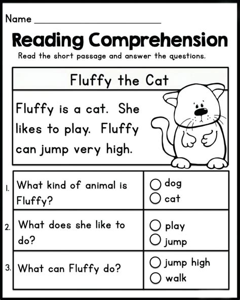 Kindergarten Reading Comprehension Worksheet In 2021 Reading Reading