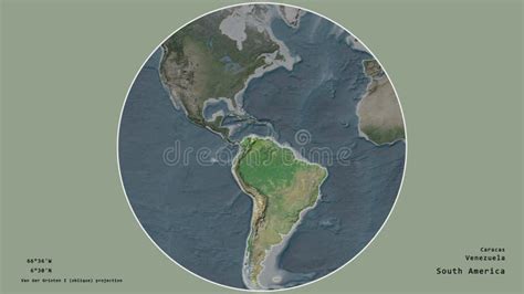 Venezuela Satellite Continent Stock Illustration Illustration Of