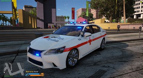 Lexus Gs350 Cruz Roja Española Fivem Replace Add On Gta5