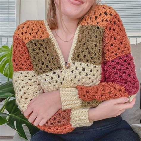 Crochet Cozy Granny Square Cardigan Free Pattern Video Tutorial Hayhay Crochet