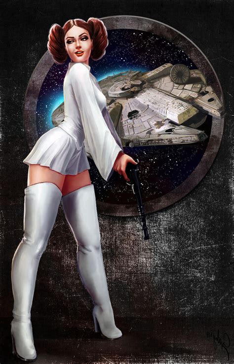 Leia Pinup By Phoenixnightmare On Deviantart
