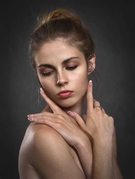 Woman Portrait Face Studio Beauty Canon Shot K Phone Hd Wallpaper