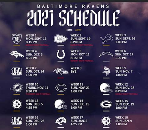 Ravens 2022 Schedule - Printable Schedule 2022
