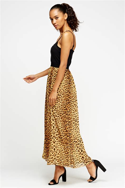 Leopard Print Maxi Skirt Just 7