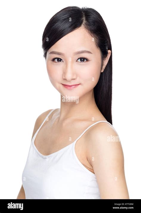 Asian Beautiful Woman With Perfect Skin Stock Photo Alamy