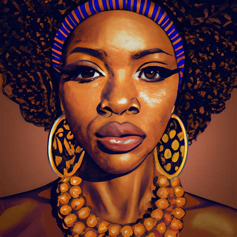 African American Women Besty Johnson Inspired Hyper Realistic