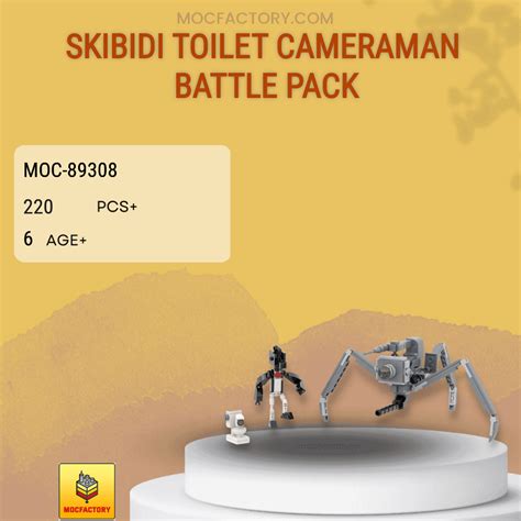 Moc Factory Skibidi Toilet Cameraman Battle Pack Model Bricks Moc Factory
