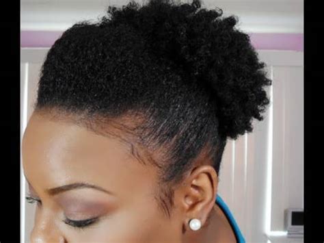 You only need a little makeup with this hairstyle to make your features pop. Quick and Easy Hairstyle on Natural Hair - SimplYounique ...
