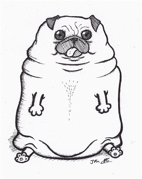 Fat Dog Drawing At Explore Collection Of Fat Dog