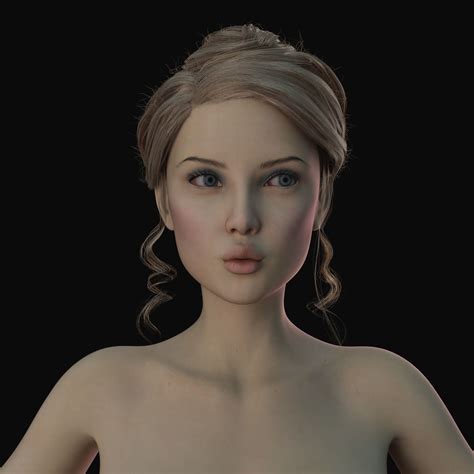 3d Model Sexy Girl Rigged Vr Ar Low Poly Cgtrader