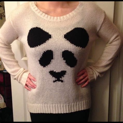 Panda Sweater From Pacsun Panda Sweater Cool Sweaters Sweaters