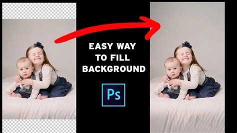 Easy Way To Fill Background Area In Photoshop Photoshop Tutorial Youtube
