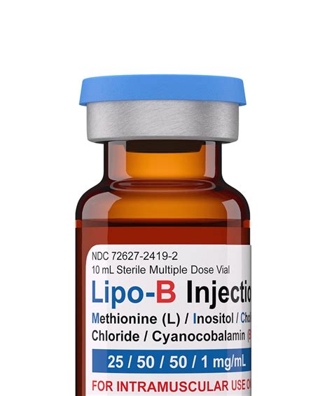 Micc Lipotropic Fat Burning B12 10 Dose Self Injection Kit