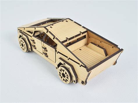 Laser Cut Files Wooden 3mm 3d Model Cyber Car Vector File Etsy