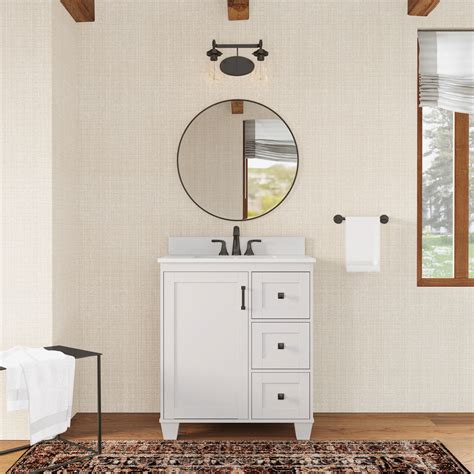 Shop allen + roth Rigsby White Transitional Vanity Bathroom Collection