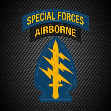 Us Army Airborne Special Forces Patch Vinyl Decal Etsy