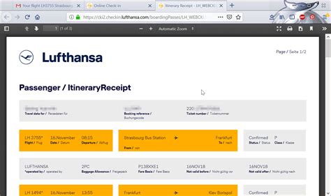 Simply enter your information regarding your frequent flyer card, booking. How is the Lufthansa web check in process?