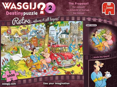 Jumbo 19155 Wasgij Destiny Retro 2 The Proposal 1000 Pieces Puzzle