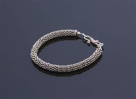 Sterling Silver Mesh Bracelet Touching People By Design