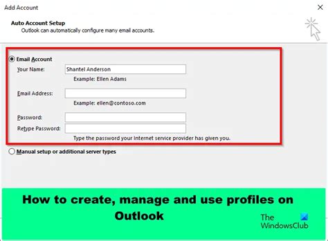 How To Create Delete And Use Profiles On Outlook