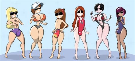 Rule 34 Artist Request Ass Expansion Bikini Breast Expansion Bulge Cleavage Dipper Pines