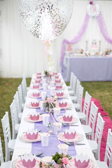Birthday parties can be fun, but they can also be stressful. Kara's Party Ideas Elegant Purple Princess Birthday Party ...