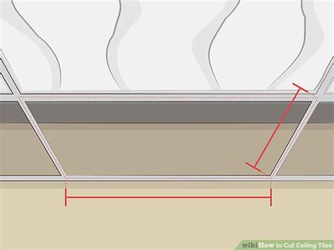 Most ceilume ceiling tiles and panels can be installed in an approved ceiling suspension system to install border tiles, simply measure your partial grid squares, cut tiles to size with scissors or snips. How to Cut Ceiling Tiles: 15 Steps (with Pictures) - wikiHow