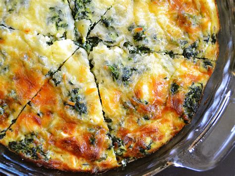 Spinach Mushroom And Feta Crustless Quiche The Witch In The Kitchen
