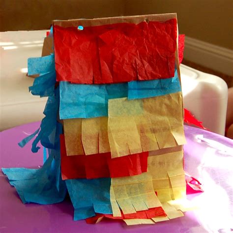Monday Craft Paper Sack Piñata Scattered Thoughts Of A Crafty Mom By
