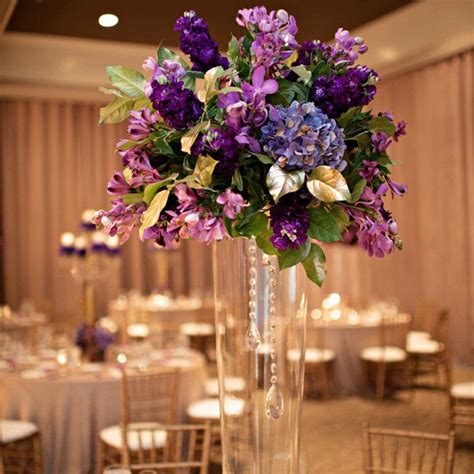 Purple Floral Centerpieces