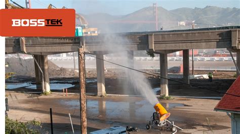 Normally used in highways or paved roads, sweep equipment can be used to clean debris and dust from paved or roadways. DustBoss Dust Control for Road Construction, Processing Facilities, and C&D Recycling - YouTube