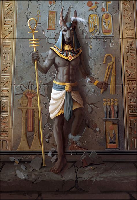 Commission Anubis By Medaya On Deviantart Ancient Egypt Art Ancient