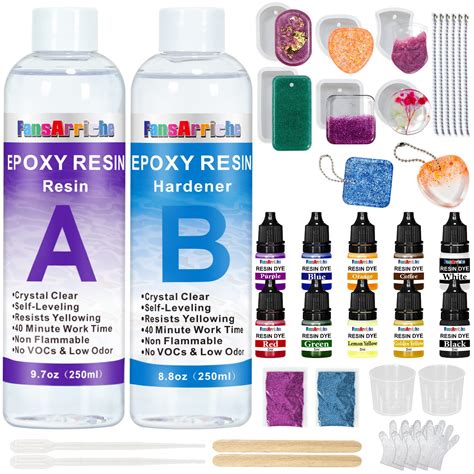 Buy Epoxy Resin Kit 500ml Resin Starter Kit Resin Kits For Beginners Epoxy Resin And Hardener