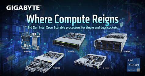 Gigabyte Debuts Servers For 3rd Gen Intel® Xeon® Scalable Processors