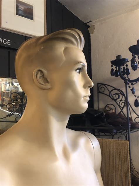 Statuesque 1950s Vintage Free Standing Male Mannequin Etsy
