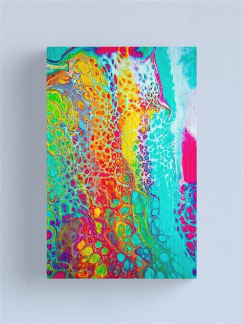 Acrylic Art And Collectibles Colorful Psychedelic Paint Pour Pe