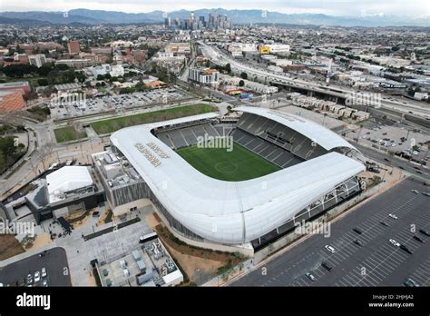 An Aerial View Of The Banc Of California Stadium The Home Of The Lafc