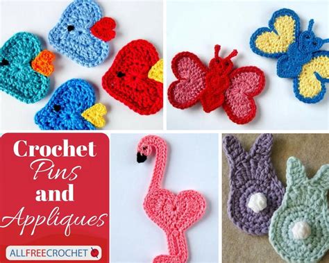 Crochet Applique Patterns And Crochet Pins Pins And Patches Are The