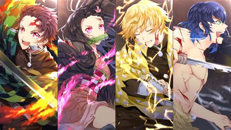 We present you our collection of desktop wallpaper theme: Demon Slayer Inosuke Hashibira Nezuko Kamado Tanjirou ...