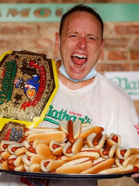 As A Professional Eater Joey Chestnut Amassed Millions Of Dollars Wide Education