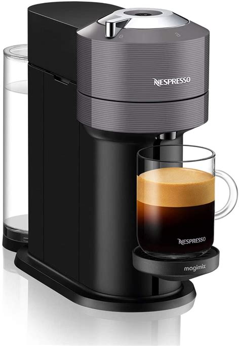 Espresso (1.35 oz), double espresso (2.7 oz), gran lungo (5 oz), coffee, (7.7 oz) and alto xl (14 oz). Buy Magimix Nespresso Vertuo Next - Dark Grey Online | ElectroCity.ie