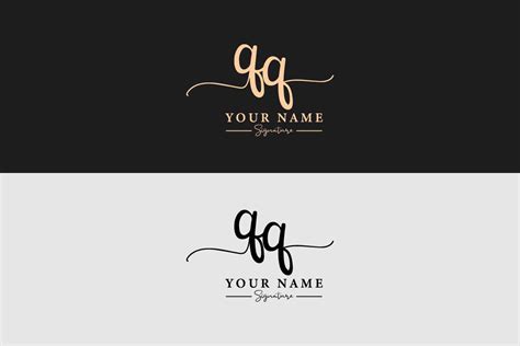 Qq Initial Letter Signature Luxury Logo Graphic By Graphicfirozkabir