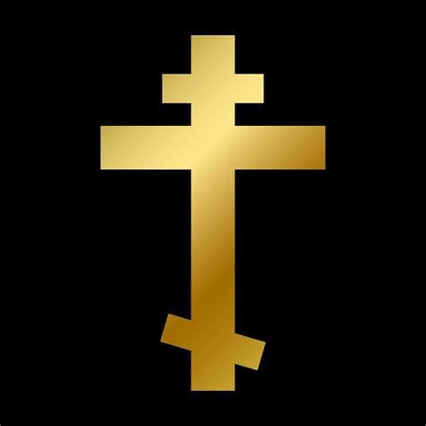 Orthodox Cross Symbol Isolated Christ Church Sign 6542562 Vector Art At