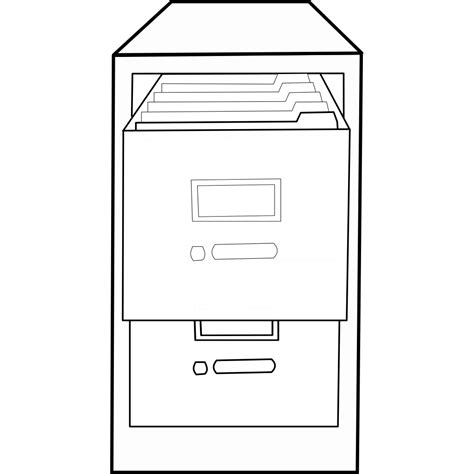 Open File Cabinet 2 Png Svg Clip Art For Web Download Clip Art Png